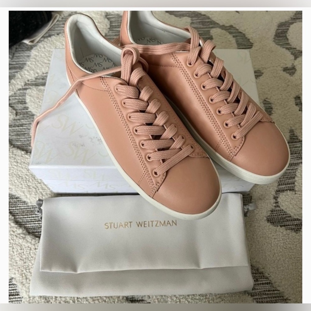 Stuart Weitzman Blush Pink Sneakers